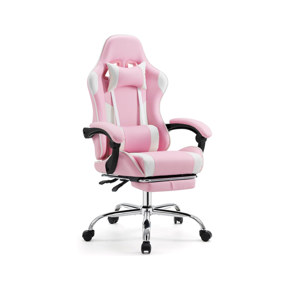Pink Gaming Chair by DUMOS